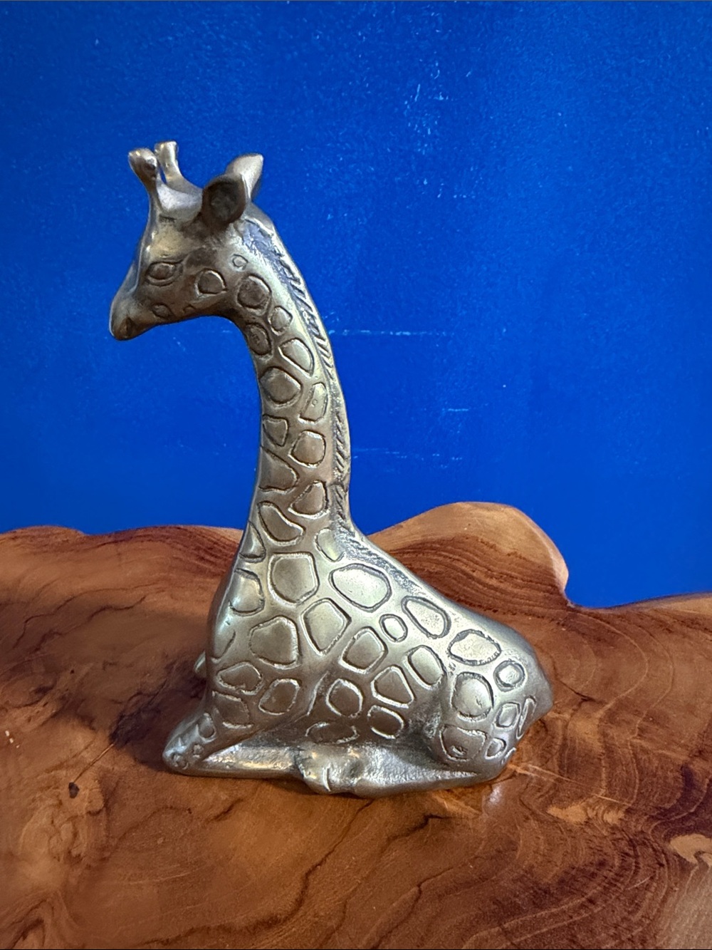 Vintage Brass Zebra Figurine – Made in Korea – Mid-Century Safari Decor